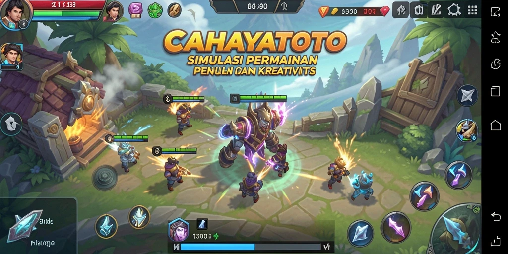 Tampilan gameplay CAHAYATOTO yang menarik dan penuh warna.