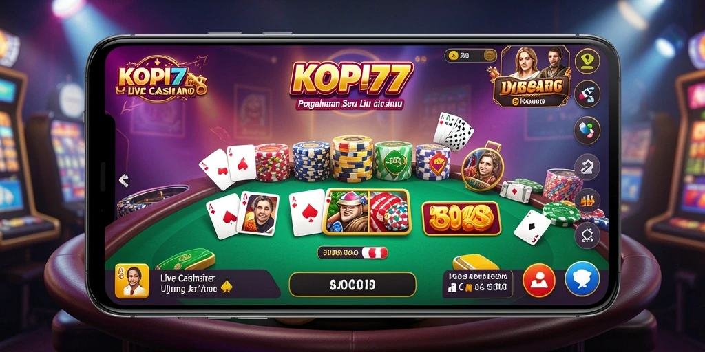 Tampilan menarik dari gameplay langsung di KOPI77.