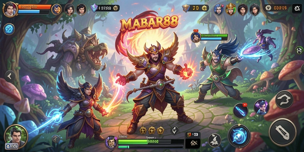Tampilan gameplay MABAR88 yang mendebarkan dan penuh tantangan.