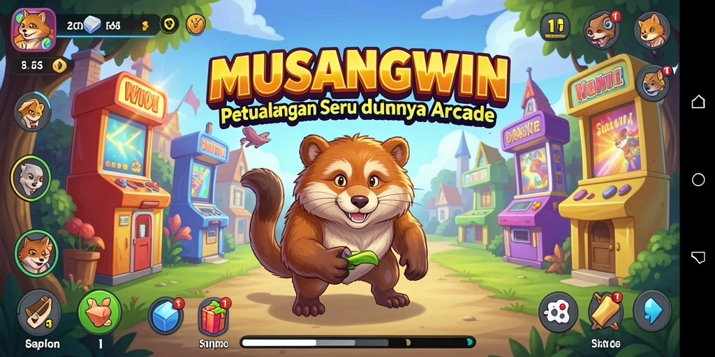 Tampilan gameplay seru MUSANGWIN yang penuh tantangan.