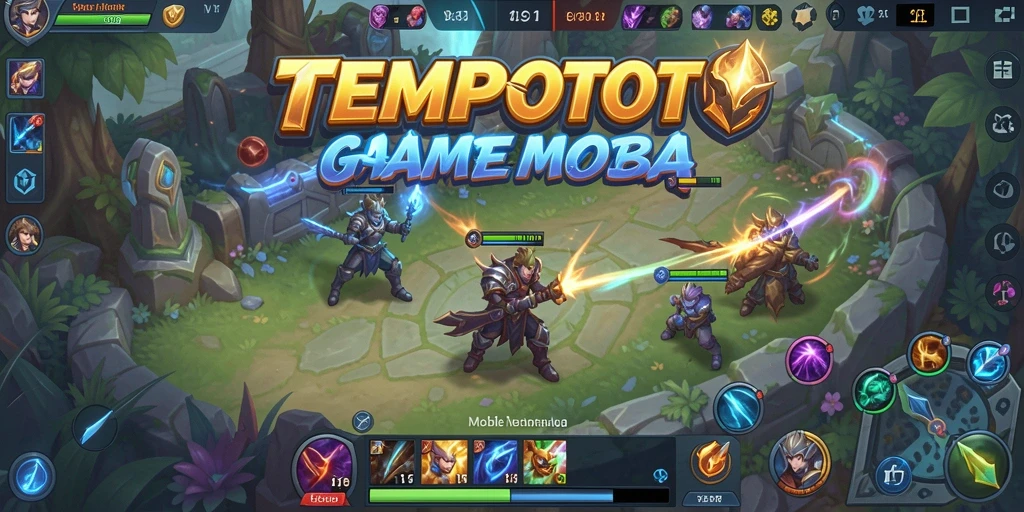Tangkapan layar gameplay menarik dari TEMPOTOTO yang menunjukkan pertempuran intens.
