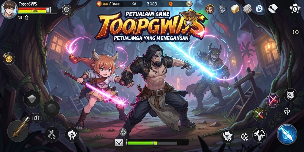Tampilan menakjubkan dari gameplay TOOPGWS yang penuh aksi.