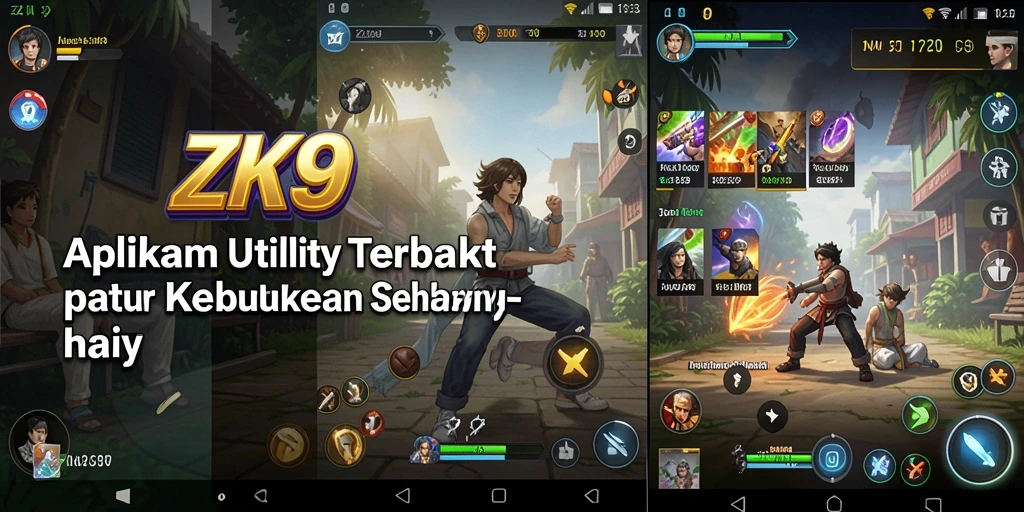 Tampilan antarmuka ZK9 yang sederhana dan efektif untuk pengguna.